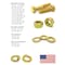 Boltsandnuts.Com Inch Grade 8 Hex Cap Screws, Nuts, Flat & Lock Washers Zinc Yellow USA Made Hardware - 380 PCS Assortment Kit #480 - alternate 4